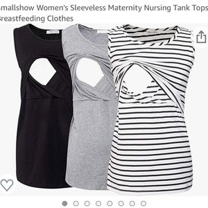 Set of 3 nursing tanks